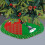 Weihnachtsbaumrock Rot Weiß Schneeflocken 90 cm 3