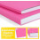 Pastas de Arquivo Manila 8,5x11 polegadas, Rosa Neon, Pacote com 100 4