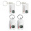 Survival Thermometers Compasses Keychain Guiding Compasses Thermometers Keyring 8
