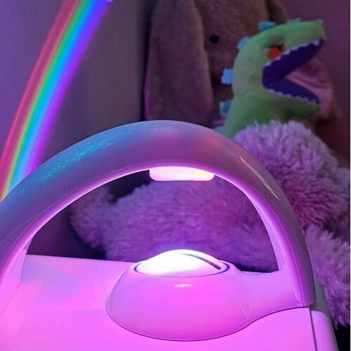 Rainbow LED-projektorlampe med 5 pærer til soveværelse 2
