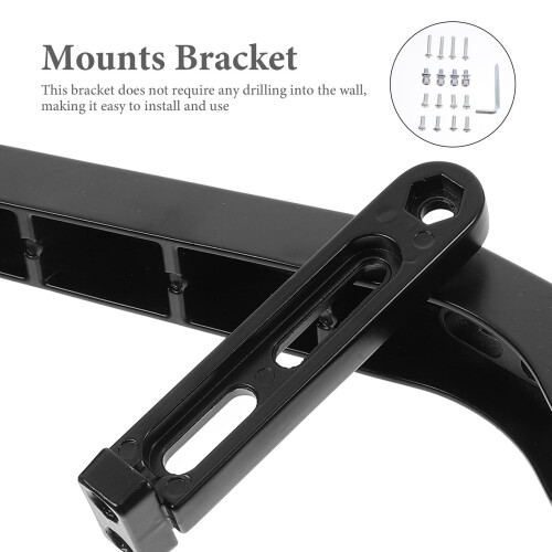 Support TV en fer noir pour table, 26,5 x 14,8 cm 2