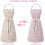 Grembiule da cucina vintage da donna double-face con 2 tasche 4