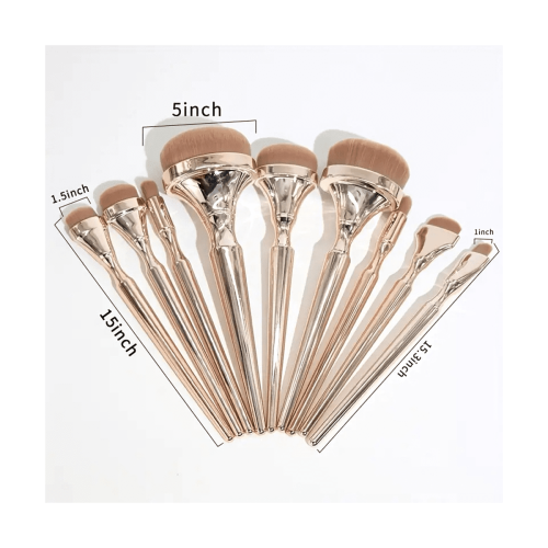 Σετ πινέλων 9 τεμαχίων Golden Oval Foundation 2