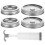 Κιτ σφράγισης κενού Worgeous Vacuum Seal Cap για βάζα - Ασημί ανοξείδωτο ατσάλι 5
