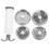 Κιτ σφράγισης κενού Worgeous Vacuum Seal Cap για βάζα - Ασημί ανοξείδωτο ατσάλι 6