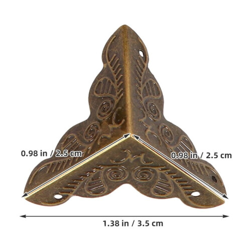 Protections d'angle marron antique pour meubles en bois (40 pièces) 1