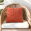 Cuscino decorativo Boho 18x18 pollici arancione 7