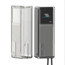 Sikai TPU Case for  165W 10000mAh Power Bank Portable Shockproof Travel Power Bank Storage Case Transparent Black