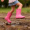 Kids Rain Boots Unisex Waterproof Rubber 1 Pair 2