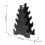 SIEYIO A-frame dumbbell rack 5-tier 5