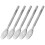 Disposable translucent plastic forks and spoons gray 100 pcs 4