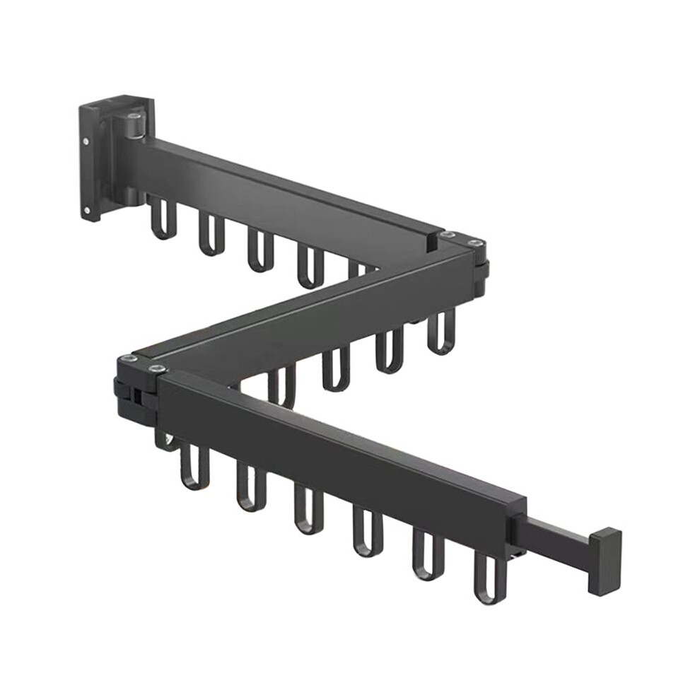 Folding Aluminum Clothes Rack, Punching-Free Wall Hanging, Small Shrinkage, Fixed Indoor And Outdoor Special Telescopic 4711512569010