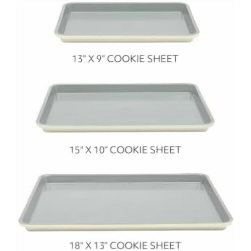 Assadeira de aço carbono para biscoitos, 38 x 25 cm (15 x 10 polegadas) 1