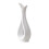 Vit svart plastvas keramisk look 1 st 2
