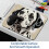 Mouse pad com estampa de cachorro pintado e base de borracha macia, 20x15cm 3