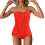Μαγιό Tankini για γυναίκες, στράπλες, μπαντό μαγιό, μοντέρνο αδυνάτισμα, μονόχρωμο, 2 4