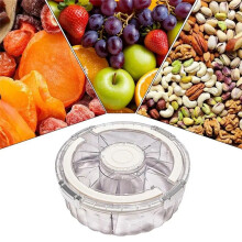 Plateau de Conservation Alimentaire Multifonction avec Couvercle, Récipient pour Aliments, Plateau pour Conserver Noix et Bonbons, les Fruits Secs,