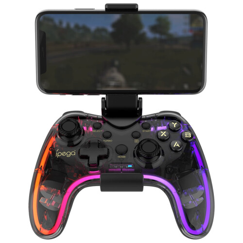 Ασύρματη λαβή Bluetooth με φωτισμό RGB – Συμβατό με PS4/PS3/PC και κινητά τηλέφωνα 1