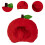 Bandeau en peluche style pomme – Ajustable 5