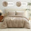 King Taupe Comforter Set Microfiber 3pcs 2