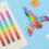 Stackable Crayons Rainbow Coloring Pencils 8 Colors 24-Pcs 5