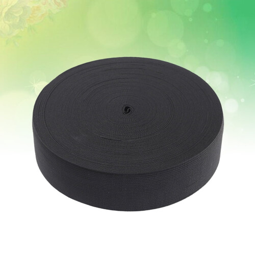 Sy linning1 rull svart polyester40 m lengde2 cm bredde flatstrikk 2