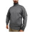 Herren-Strickpullover mit Rollkragen, Herbst/Winter, einfarbig, schweres Oberteil, lange Ärmel, warm, bequem, lässiger Pullover (Grau, S) 4