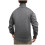 Herren-Strickpullover mit Rollkragen, Herbst/Winter, einfarbig, schweres Oberteil, lange Ärmel, warm, bequem, lässiger Pullover (Grau, S) 5