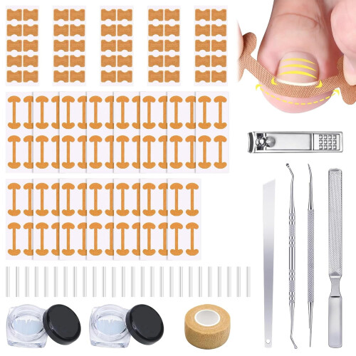 Ingrown Toenail Care Kit with Flexible Strips & Tools 1