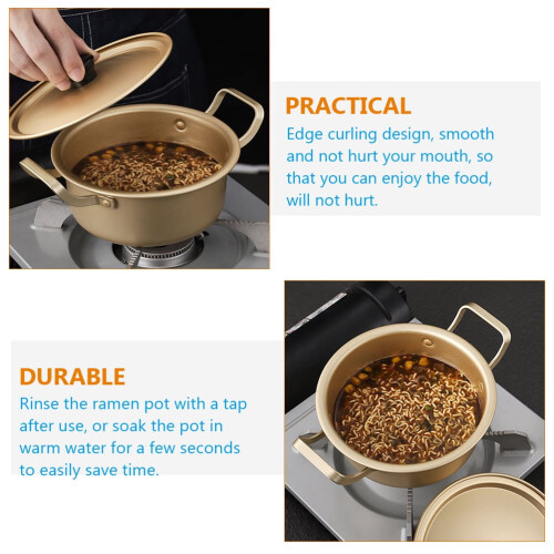 Set di pentole in alluminio per stufati coreani e ramen, 1 set 1