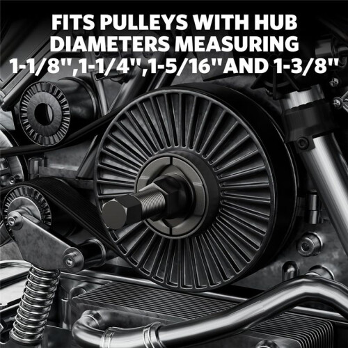 Power Steering Pulley Puller Installer Kit Vacuum/Water Pump Pulleys Installation Remover Tool Set 1