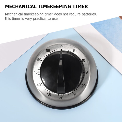 Timer da cucina meccanico in acciaio inossidabile 1