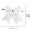 Fluwelen kerststrikjes met draadsluiting (6 stuks) 3