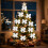 Fluwelen kerststrikjes met draadsluiting (6 stuks) 5