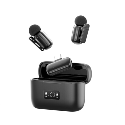 A200  Mic Wireless Lavalier Microphone Audio Video Recording Microphone for Live-Streaming Vlog A