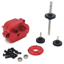 For MN1/12 MN82/78/168 /99s LC79V2RC Car Metal Medium Wave Box Gear Cover Upgrade Gearbox Frame Medium Wave Box Assembly