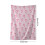 Pink Bow Throw Blanket Coquette Flannel 27x39 inch 3