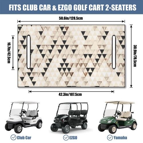 Capa para banco de carrinho de golfe em microfibra, 130 x 79 cm (51 x 31 polegadas) 2
