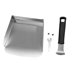 Roestvrijstalen Voedselspatel, Barbecuespatel, Bakplaatspatel, Voedselverplaatser, Multifunctionele Voedselschep, Barbecuegereedschap,