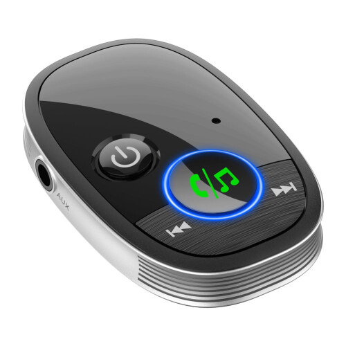 Adattatore ricevitore audio Bluetooth per auto per stereo e 1