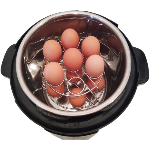 Äggkokarställ i rostfritt stål, 2-pack 1