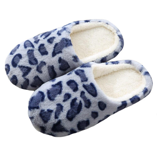 Γυναικείες παντόφλες εσωτερικού χώρου Slient Leopard Furry Fleece Comfort με κλειστά δάχτυλα, 1