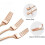 Furculițe din plastic auriu-roz, rezistente, 19 cm, pachet de 50 3