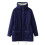 Women's Oversized Winter Jacket with Fleece Lining, Navy Solid Coat with Buttons & Pockets – Compatible with Cold Weather 2