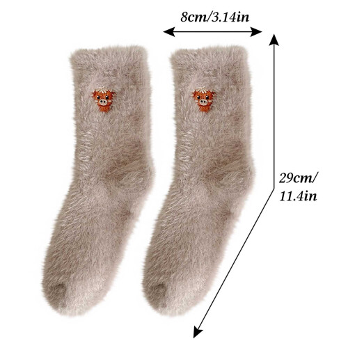 Damvintersockor med fleecefoder, varm och halkfri, till vaden 1