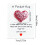 Pocket Hug Heart Token with Greeting Cards Pink 2