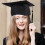Cappello da laurea in tessuto nero, 1 set per la cerimonia di laurea 3