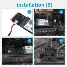 M.2 to Nvme Wifi Card NGFF M.2 A+E Key to NVMe PCI Express SSD Port Converter Adapter F-for AX200 AX210 8265 7260AC Card