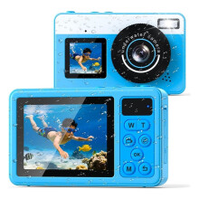 2.7K Underwater Digital Camera,10ft Waterproof Autofocus Camera for Snorkeling,Surfing,Swimming and Kayaking