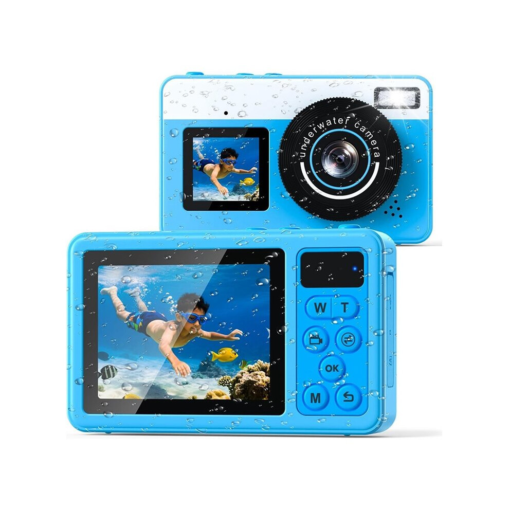 2.7K Underwater Digital Camera,10ft Waterproof Autofocus Camera for Snorkeling,Surfing,Swimming and Kayaking
